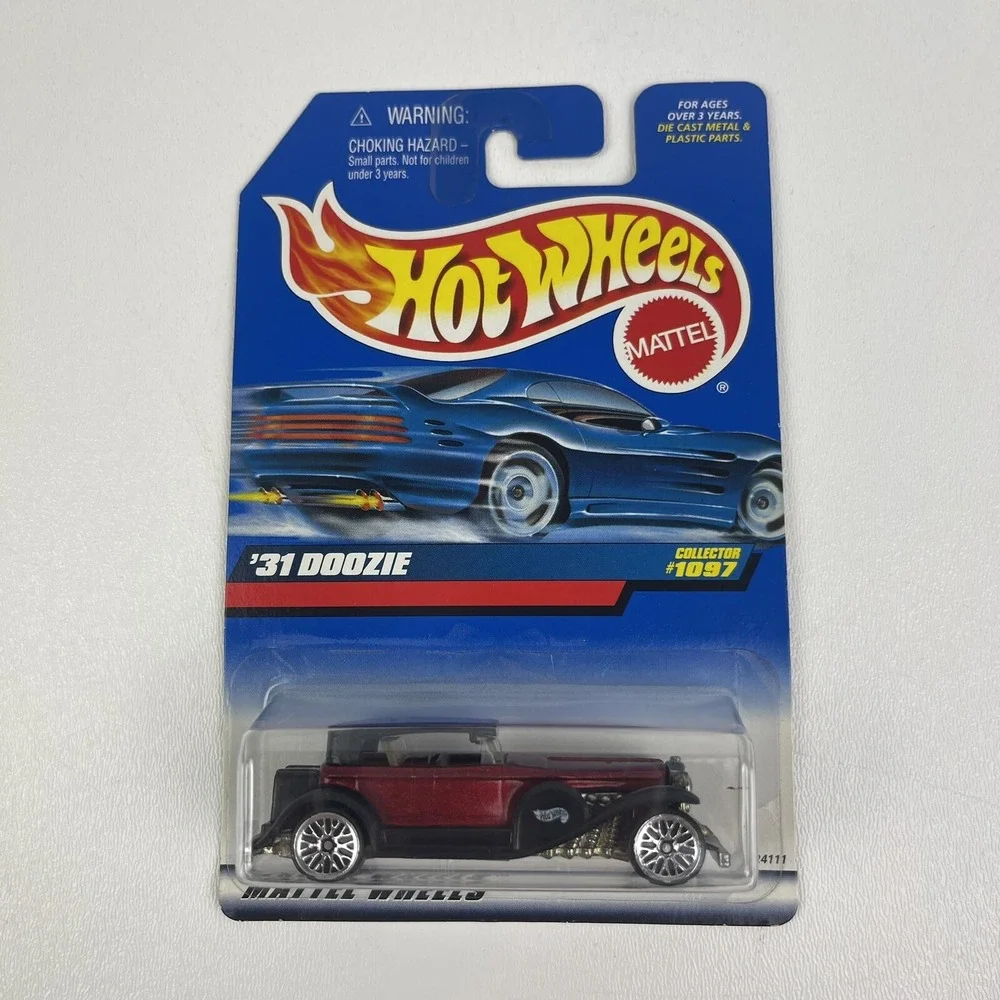 1998 Vintage Hot Wheels Collector 1097 31 Doozie Red Black Roof Fenders w Lace
